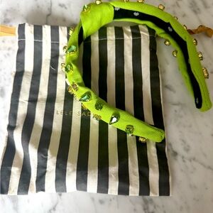 Lele Sadoughi Green headband